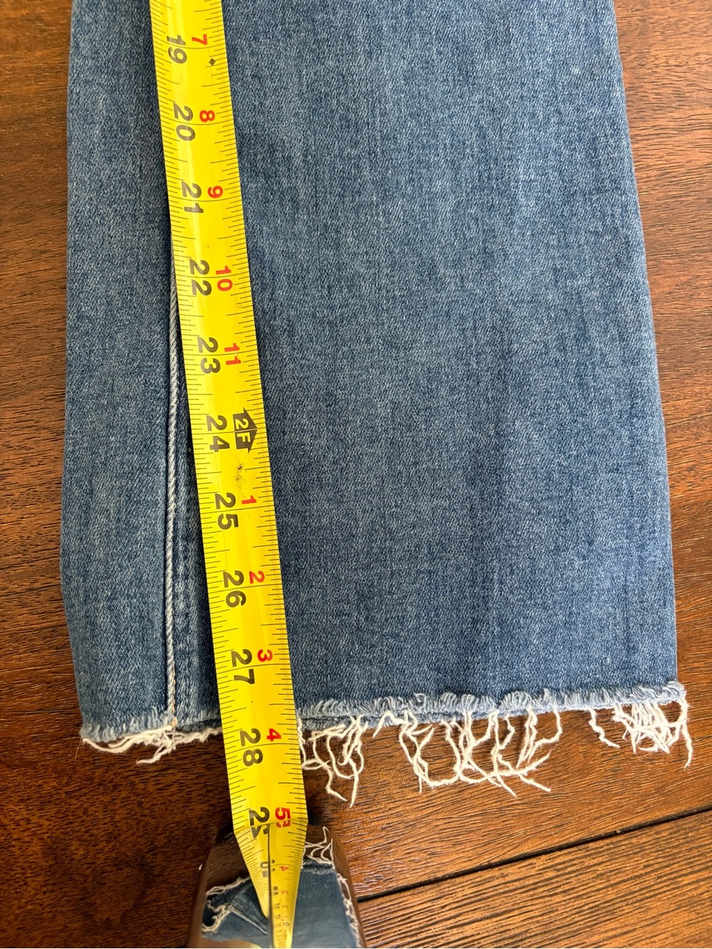 Paige Claudine High Rise Distressed Ankle Flare Raw Hem Jeans Size 31 - Picture 15 of 15